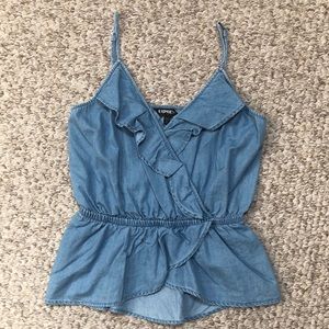 Express Denim blue tank top